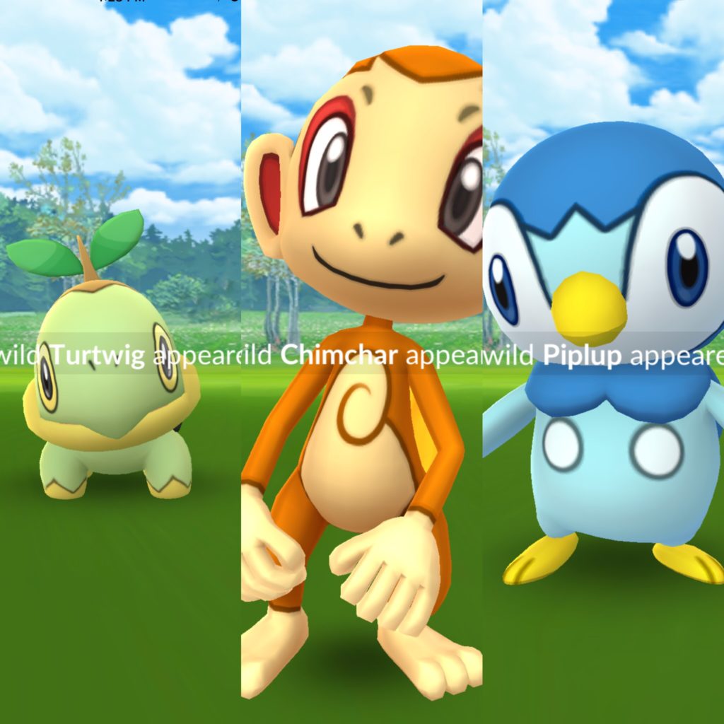 turtwig chimchar and piplup evolution